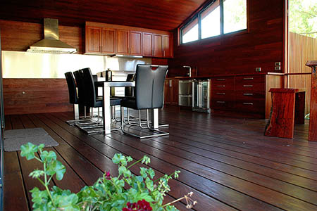 Flooring in an outdoor setting